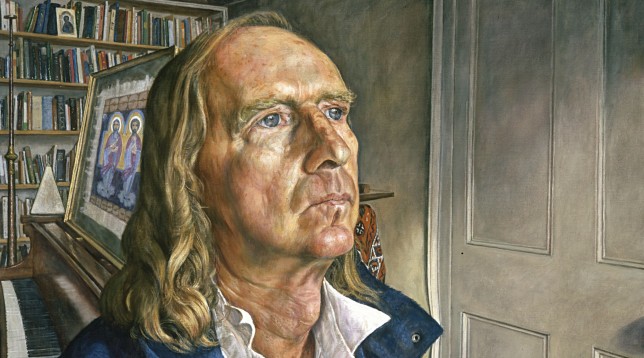 Sir John Tavener 2001 Oil on canvas 112cmx81cm, by Michael Taylor, courtesy of the National Portrait Gallery